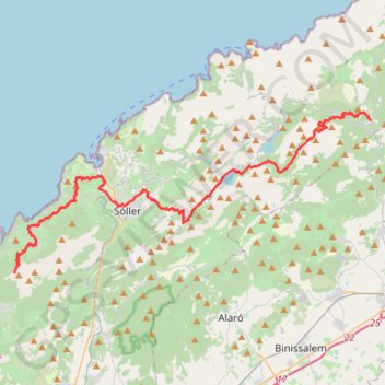 Itinéraire OpenLayers.Feature.Vector_69674, distance, dénivelé, altitude, carte, profil, trace GPS