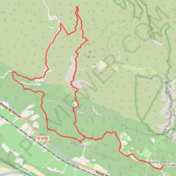 Itinéraire Plaine du Trou du Rat - Cheval-Blanc, distance, dénivelé, altitude, carte, profil, trace GPS