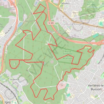 Itinéraire Verrières le Buisson, distance, dénivelé, altitude, carte, profil, trace GPS