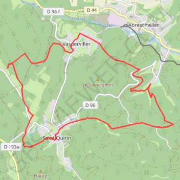 Itinéraire LES SEPT ROSES, distance, dénivelé, altitude, carte, profil, trace GPS