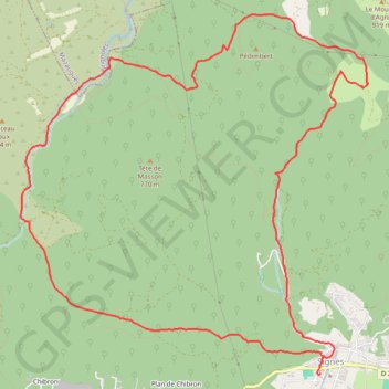 Itinéraire SIGNES (LE LATAY), distance, dénivelé, altitude, carte, profil, trace GPS