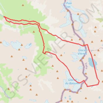 Itinéraire Arnes-baounet, distance, dénivelé, altitude, carte, profil, trace GPS