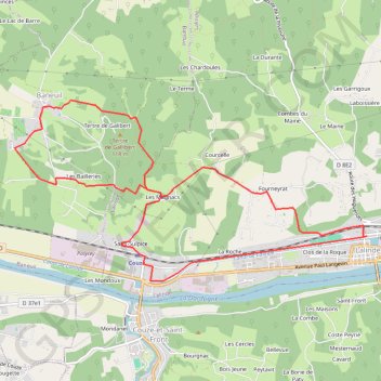 Itinéraire Lalinde - Baneuil, distance, dénivelé, altitude, carte, profil, trace GPS