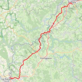 Itinéraire Raid nocturne Le Puy Firminy 2022, distance, dénivelé, altitude, carte, profil, trace GPS
