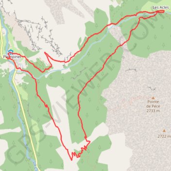 Itinéraire Le Plateau des écureuils, distance, dénivelé, altitude, carte, profil, trace GPS