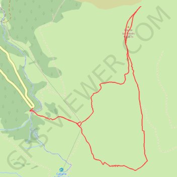 Itinéraire Crête des Cots - Artigues-Campan, distance, dénivelé, altitude, carte, profil, trace GPS