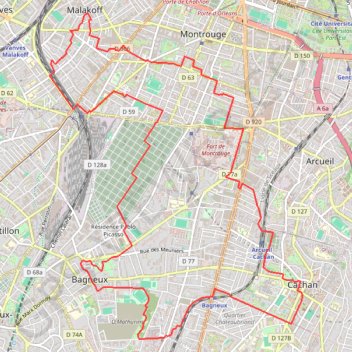 Itinéraire La butte de Bagneux, distance, dénivelé, altitude, carte, profil, trace GPS