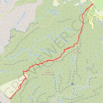Itinéraire Ten_22V_ Cruz Hilda - Morro de la Galera, distance, dénivelé, altitude, carte, profil, trace GPS