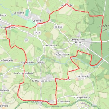 Itinéraire L'éventard, distance, dénivelé, altitude, carte, profil, trace GPS