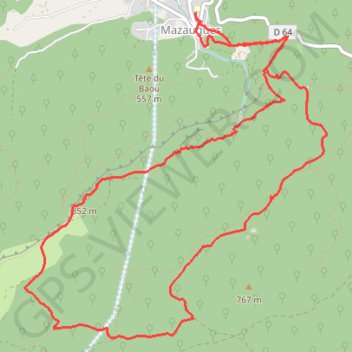 Itinéraire Rando courte à Mazaugues, distance, dénivelé, altitude, carte, profil, trace GPS