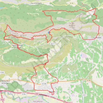 Itinéraire TRAIL ST VICTOIRE, distance, dénivelé, altitude, carte, profil, trace GPS