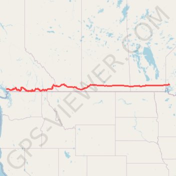 Itinéraire Départ - Alberta, distance, dénivelé, altitude, carte, profil, trace GPS
