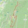 Itinéraire Pas de Pierre Taillée, distance, dénivelé, altitude, carte, profil, trace GPS