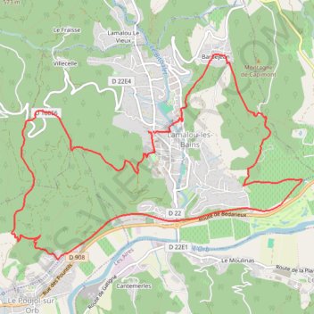 Itinéraire Mon_parcours13kms_400m_d+, distance, dénivelé, altitude, carte, profil, trace GPS