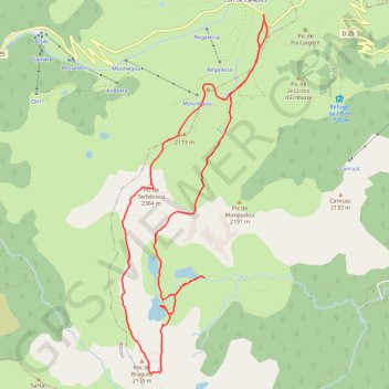 Itinéraire La boucle du Pic de Tarbésou et des Étangs de Rabassoles, distance, dénivelé, altitude, carte, profil, trace GPS