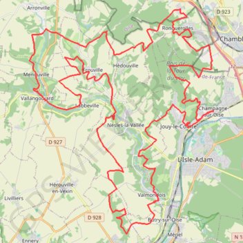 Itinéraire La Champenoise, distance, dénivelé, altitude, carte, profil, trace GPS