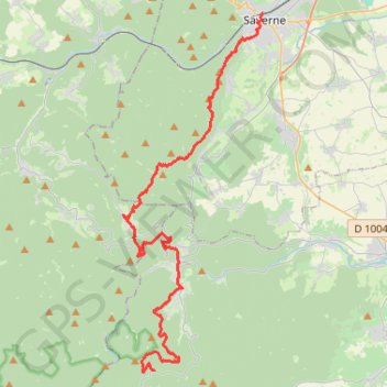 Itinéraire Crêtes des Vosges - Jour 4, distance, dénivelé, altitude, carte, profil, trace GPS