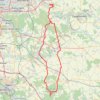 Itinéraire Sans titre, distance, dénivelé, altitude, carte, profil, trace GPS