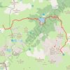 Itinéraire Aspe les ânes - Etape 2, distance, dénivelé, altitude, carte, profil, trace GPS