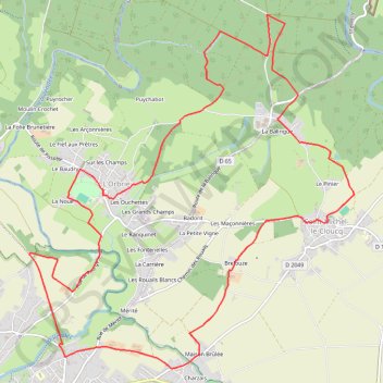 Itinéraire VTT N°13, distance, dénivelé, altitude, carte, profil, trace GPS