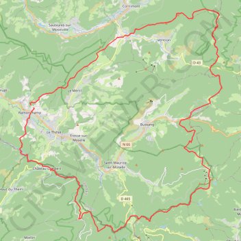 Itinéraire 1j, distance, dénivelé, altitude, carte, profil, trace GPS