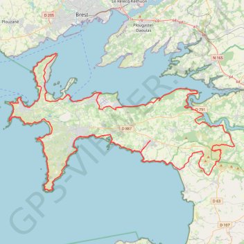 Itinéraire Grand Raid Du Finistere 2024, distance, dénivelé, altitude, carte, profil, trace GPS