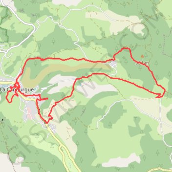 Itinéraire Circuit La Canourgue, distance, dénivelé, altitude, carte, profil, trace GPS