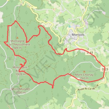 Itinéraire Col de Crie 17Km, distance, dénivelé, altitude, carte, profil, trace GPS