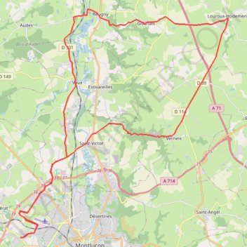 Itinéraire Circuit Sa 18, distance, dénivelé, altitude, carte, profil, trace GPS