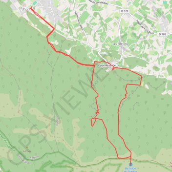 Itinéraire Vallon de combres, distance, dénivelé, altitude, carte, profil, trace GPS