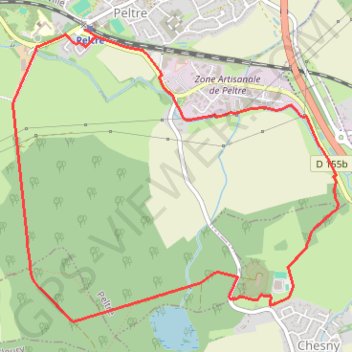 Itinéraire Peltre, distance, dénivelé, altitude, carte, profil, trace GPS