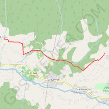 Itinéraire Dieulefit-Le Poët laval, distance, dénivelé, altitude, carte, profil, trace GPS
