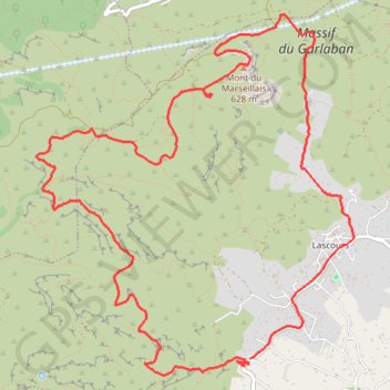 Itinéraire Mont du Marseillais, distance, dénivelé, altitude, carte, profil, trace GPS