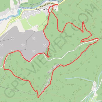Itinéraire Circuit de la Faïencerie, distance, dénivelé, altitude, carte, profil, trace GPS