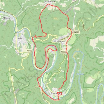 Itinéraire Semi-marathon au Chemin des Côtes, distance, dénivelé, altitude, carte, profil, trace GPS