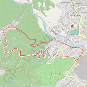 Itinéraire Les Sausserons, distance, dénivelé, altitude, carte, profil, trace GPS
