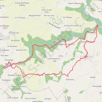 Itinéraire Vallée du Poulloguer - Prat, distance, dénivelé, altitude, carte, profil, trace GPS