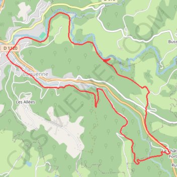 Itinéraire 116b TraceGps issued, distance, dénivelé, altitude, carte, profil, trace GPS