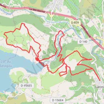 Itinéraire Lacoste - Capitelles, distance, dénivelé, altitude, carte, profil, trace GPS