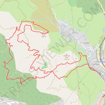 Itinéraire 2026 02 20 - pointe du Cloutet et crete de Tosin sams, distance, dénivelé, altitude, carte, profil, trace GPS