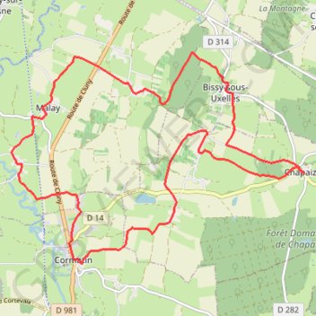 Itinéraire Circuit Eglises Romanes, distance, dénivelé, altitude, carte, profil, trace GPS