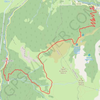 Itinéraire Fichier GPX TVO Etape 7, distance, dénivelé, altitude, carte, profil, trace GPS