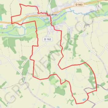 Itinéraire Triguères, distance, dénivelé, altitude, carte, profil, trace GPS