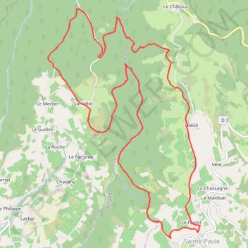 Itinéraire Massif de la Cantinière, distance, dénivelé, altitude, carte, profil, trace GPS
