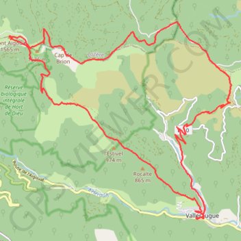 Itinéraire Massif de l'Aigoual - Valleraugues - arches - sommet de l'Aigoual - Aire de Côte, distance, dénivelé, altitude, carte, profil, trace GPS
