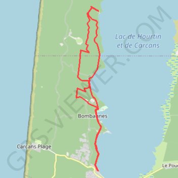 Itinéraire Lac de Maubuisson, distance, dénivelé, altitude, carte, profil, trace GPS