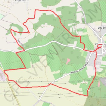 Itinéraire De Champigny à Chacé, distance, dénivelé, altitude, carte, profil, trace GPS
