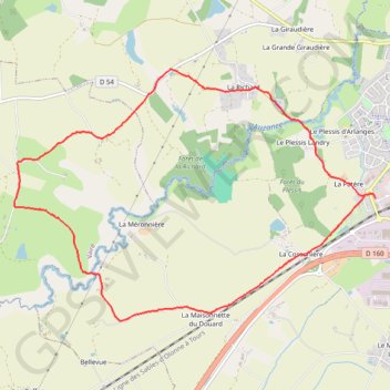 Itinéraire Les moulins, distance, dénivelé, altitude, carte, profil, trace GPS