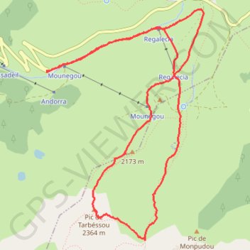 Itinéraire Pic du Tarbesou, distance, dénivelé, altitude, carte, profil, trace GPS