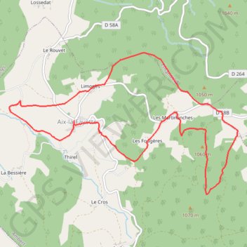 Itinéraire La Fayette Ruisseau, distance, dénivelé, altitude, carte, profil, trace GPS